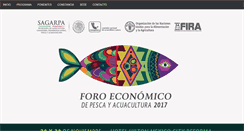 Desktop Screenshot of foroeconomico.conapesca.gob.mx
