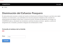 Tablet Screenshot of pervec.conapesca.gob.mx